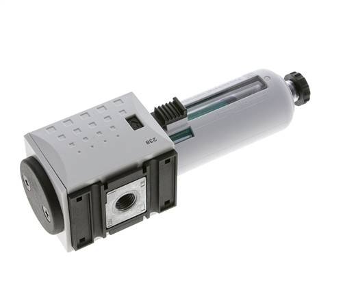 Microfilter 0.01microns G1/4'' 350 l/min Semi-Auto Polycarbonate Futura 1