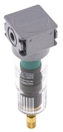 Microfilter 0.01microns G1/8'' 230 l/min Auto Polycarbonate Multifix 0