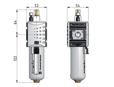 Lubricator G3/8'' Metal Futura 1