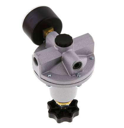 Precision Pressure Regulator G1/4'' 550 l/min 0.0-1.0bar/0-14psi Zinc Die-Cast Standard 3