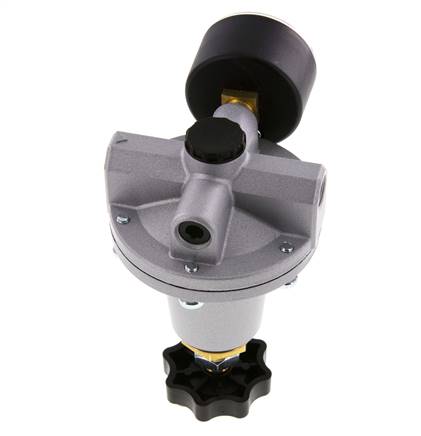 Precision Pressure Regulator G1/4'' 550 l/min 0.0-1.0bar/0-14psi Zinc Die-Cast Standard 3