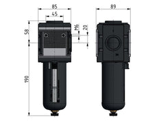 Pre-Filter 0.3microns G1'' 2000 l/min Semi-Auto Metal Multifix 4