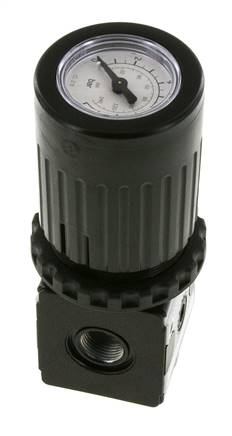 Pressure Regulator G3/8'' 2100 l/min 0.2-6.0bar/3-87psi Zinc Die-Cast Knob with Gauge Multifix 1