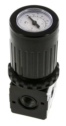 Pressure Regulator G3/8'' 2100 l/min 0.5-10.0bar/7-145psi Zinc Die-Cast Knob with Gauge Multifix 1