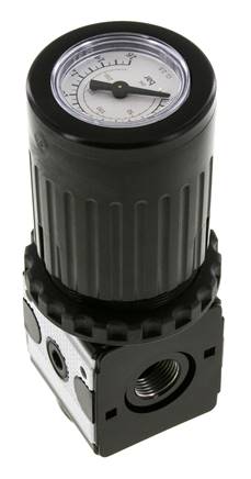 Pressure Regulator G3/8'' 2100 l/min 0.5-10.0bar/7-145psi Zinc Die-Cast Knob with Gauge Multifix 1