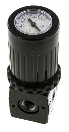 Pressure Regulator G3/8'' 2100 l/min 0.5-10.0bar/7-145psi Zinc Die-Cast Knob with Gauge Multifix 1