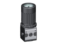 Pressure Regulator G1/4'' 2100 l/min 0.1-3.0bar/1-44psi Zinc Die-Cast Knob with Gauge Multifix 1