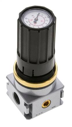 Pressure Regulator for Manifold Assembly G1/4''&1/8'' 1700 l/min 0.2-6.0bar/3-87psi Zinc Die-Cast Multifix 0