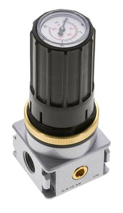 Pressure Regulator for Manifold Assembly G1/4''&1/8'' 1700 l/min 0.5-10.0bar/7-145psi Zinc Die-Cast Multifix 0