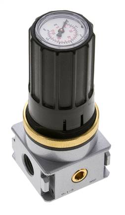 Pressure Regulator for Manifold Assembly G1/4''&1/8'' 1700 l/min 0.1-3.0bar/1-44psi Zinc Die-Cast Multifix 0