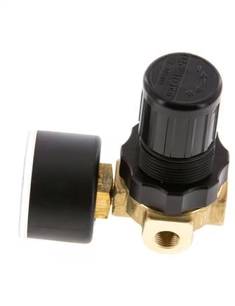 Pressure Regulator G1/8'' 330 l/min 0.1-3.0bar/1-44psi Air Water Brass Standard 0