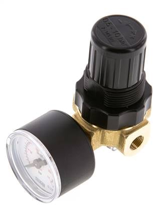 Pressure Regulator G1/8'' 330 l/min 0.2-6.0bar/3-87psi Air Water Brass Standard 0
