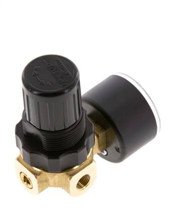 Pressure Regulator G1/8'' 330 l/min 0.2-6.0bar/3-87psi Air Water Brass Standard 0