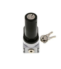 Pressure Regulator G1/4'' 700 l/min 0.5-10.0bar/7-145psi Air Water PA 40 mm Pressure Gauge Cylinder Lock Multifix 0
