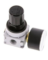 Pressure Regulator G1/4'' 700 l/min 0.5-10.0bar/7-145psi Air Water PA 40 mm Pressure Gauge Multifix 0