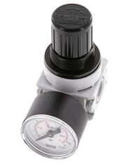 Pressure Regulator G1/4'' 700 l/min 0.5-10.0bar/7-145psi Air Water PA 40 mm Pressure Gauge Multifix 0