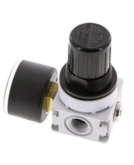 Pressure Regulator G1/4'' 700 l/min 0.5-10.0bar/7-145psi Air Water PA 40 mm Pressure Gauge Multifix 0