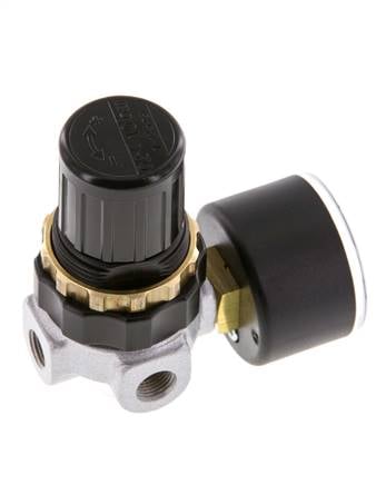 Pressure Regulator G1/8'' 330 l/min 0.5-10.0bar/7-145psi Zinc Die-Cast Standard 0