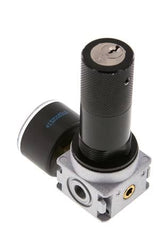Pressure Regulator G1/8'' 1450 l/min 0.5-10.0bar/7-145psi Zinc Die-Cast 40 mm Pressure Gauge Cylinder Lock Multifix 0
