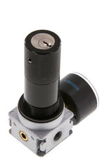 Pressure Regulator G1/8'' 1450 l/min 0.5-10.0bar/7-145psi Zinc Die-Cast 40 mm Pressure Gauge Cylinder Lock Multifix 0