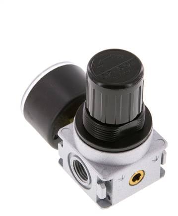 Pressure Regulator G1/4'' 1450 l/min 0.2-6.0bar/3-87psi Zinc Die-Cast 40 mm Pressure Gauge Multifix 0