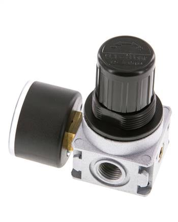 Pressure Regulator G1/4'' 1450 l/min 0.1-3.0bar/1-44psi Zinc Die-Cast 40 mm Pressure Gauge Multifix 0