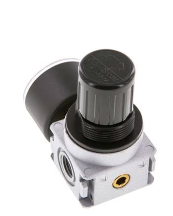 Pressure Regulator G1/4'' 1450 l/min 0.1-3.0bar/1-44psi Zinc Die-Cast 40 mm Pressure Gauge Multifix 0