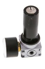 Pressure Regulator G1/8'' 1450 l/min 0.2-6.0bar/3-87psi Zinc Die-Cast 40 mm Pressure Gauge Cylinder Lock Multifix 0
