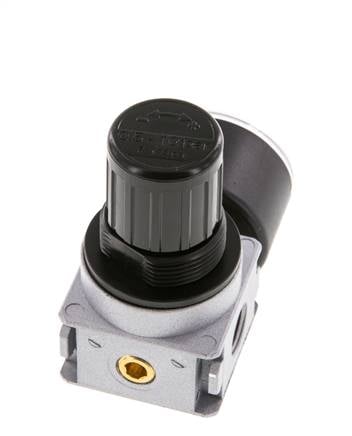 Pressure Regulator G1/4'' 1450 l/min 0.5-10.0bar/7-145psi Zinc Die-Cast 40 mm Pressure Gauge Multifix 0