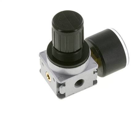 Pressure Regulator G1/8'' 1450 l/min 0.1-1.0bar/1-14psi Zinc Die-Cast 40 mm Pressure Gauge Multifix 0