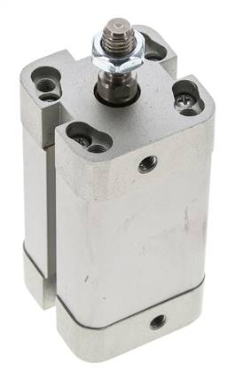 ISO 21287 Compact Double Acting Cylinder 25-37mm - Magnetic - Male Rod