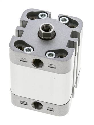 ISO 21287 Compact Double Acting Cylinder 32-20mm - Magnetic