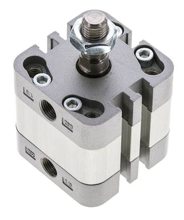 ISO 21287 Compact Double Acting Cylinder 32-5mm - Magnetic - Male Rod
