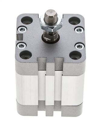 ISO 21287 Compact Double Acting Cylinder 40-20mm - Magnetic - Male Rod