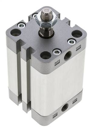 ISO 21287 Compact Double Acting Cylinder 40-40mm - Magnetic - Male Rod