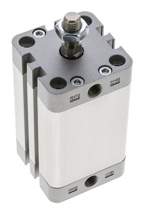 ISO 21287 Compact Double Acting Cylinder 40-50mm - Magnetic - Male Rod