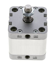 ISO 21287 Compact Double Acting Cylinder 50-25mm - Magnetic - Male Rod
