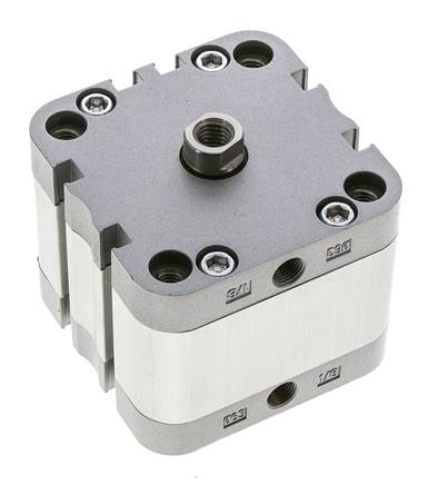 ISO 21287 Compact Double Acting Cylinder 63-15mm - Magnetic
