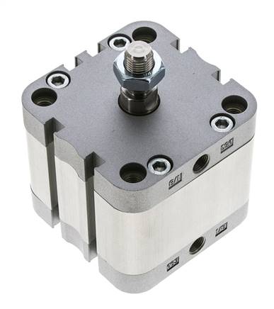 ISO 21287 Compact Double Acting Cylinder 63-20mm - Magnetic - Male Rod
