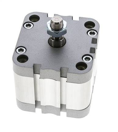 ISO 21287 Compact Double Acting Cylinder 63-20mm - Magnetic - Male Rod