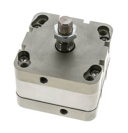 ISO 21287 Compact Double Acting Cylinder 80-10mm - Magnetic - Male Rod