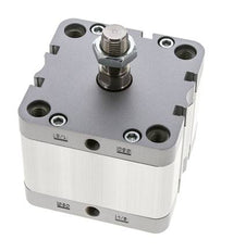 ISO 21287 Compact Double Acting Cylinder 80-25mm - Magnetic - Male Rod