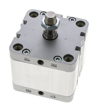 ISO 21287 Compact Double Acting Cylinder 80-30mm - Magnetic - Male Rod