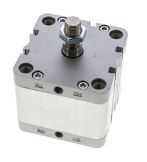 ISO 21287 Compact Double Acting Cylinder 80-30mm - Magnetic - Male Rod