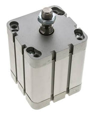 ISO 21287 Compact Double Acting Cylinder 80-60mm - Magnetic - Male Rod