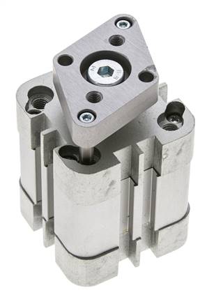 ISO 21287 Compact Double Acting Cylinder 32-15mm - Magnetic - Non-Rotating
