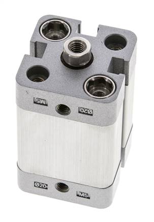 ISO 21287 Compact Single Acting Cylinder 20-20mm - Magnetic
