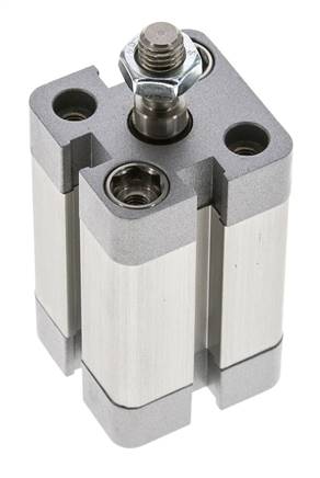 ISO 21287 Compact Single Acting Cylinder 20-25mm - Magnetic - Male Rod