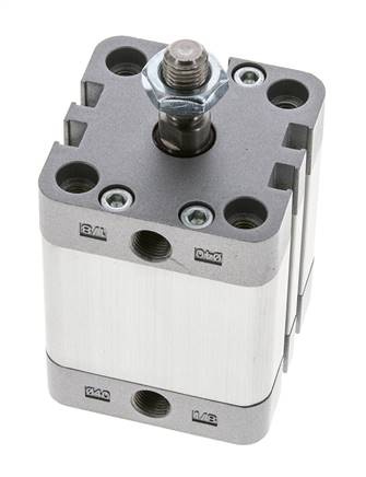 ISO 21287 Compact Single Acting Cylinder 40-25mm - Magnetic - Male Rod