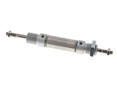 ISO 6432 Round Double Acting Cylinder 16-10mm - Magnetic - Male Threaded - Double Rod